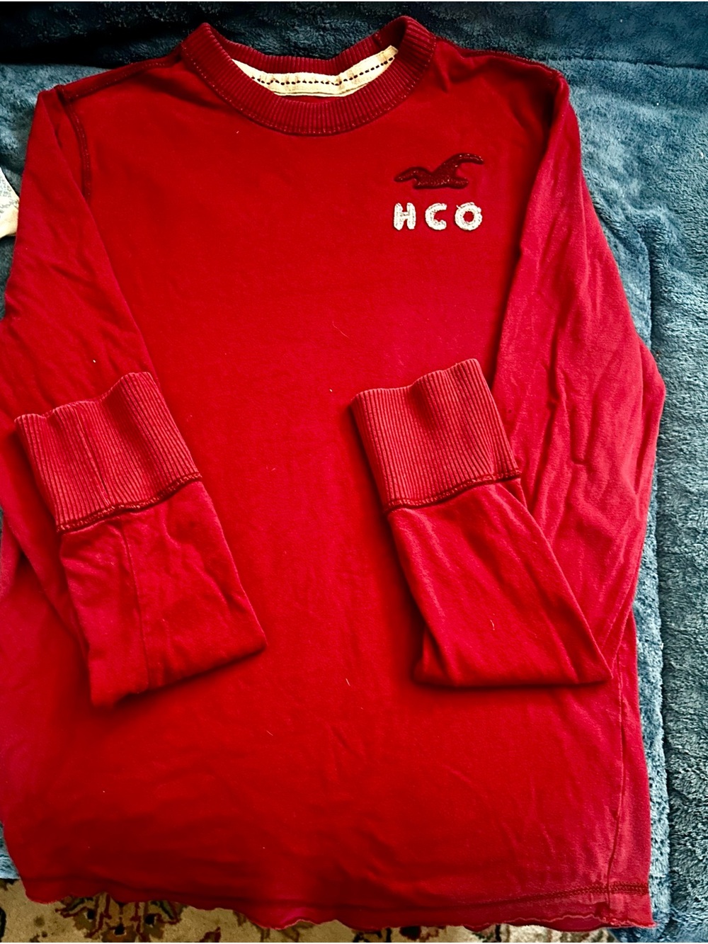CO Men's Scarlet Red Crewneck Sweatshirt